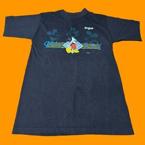 Vintage Sherrys Best Mickey Mouse Graphic T Shirt Black Size Small Cotton Oregon